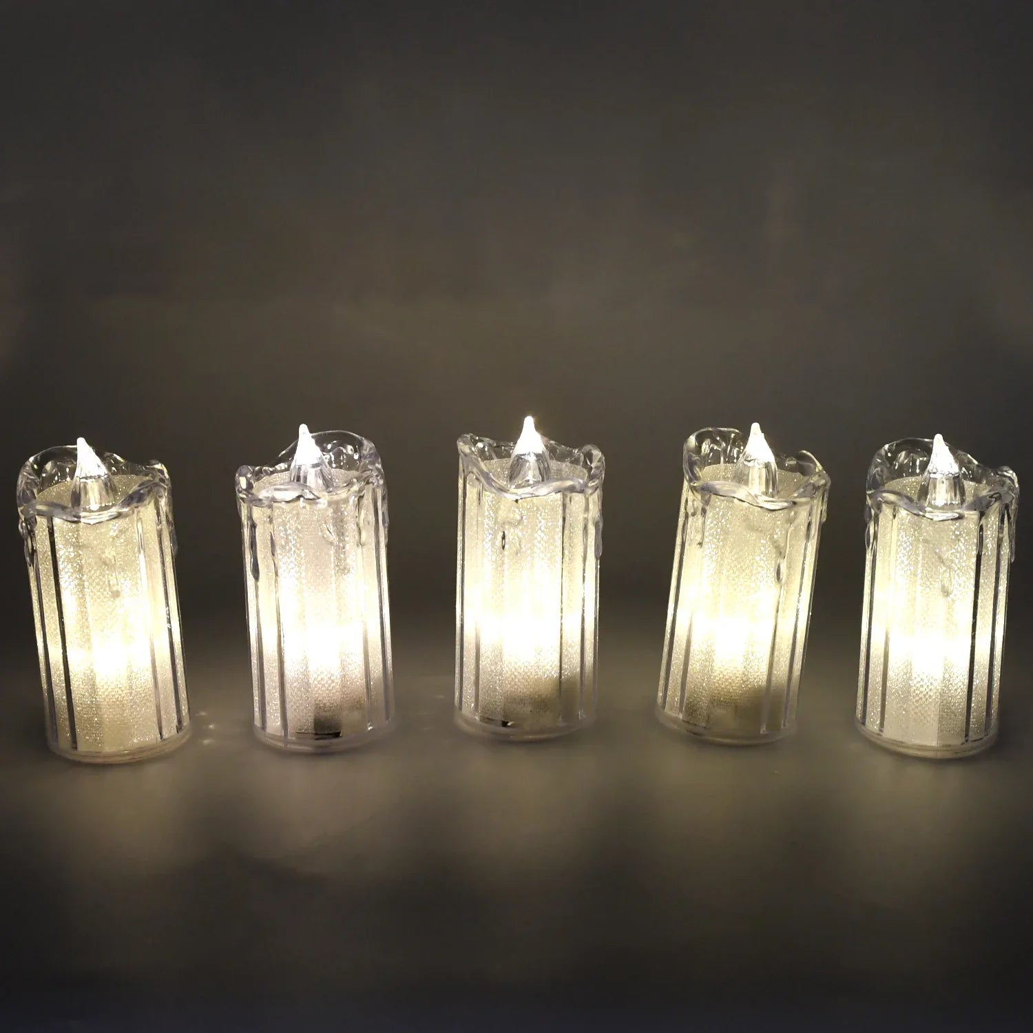 24 Pc Flameless And Smokeless Decorative Melting Candles Led Tea Light Candle Flickering Electronic Candle - Zidbik