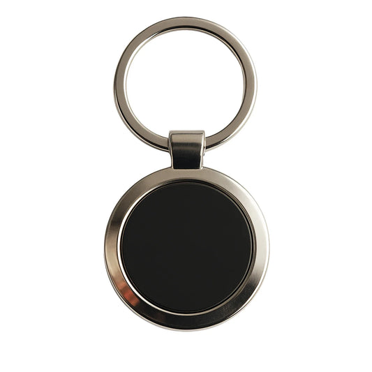 Premium Round Shape Metal Keychain (1 Pc) - Zidbik