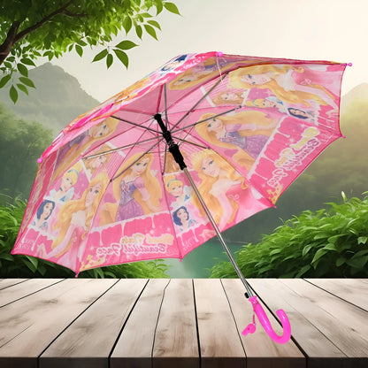 8564 3 Fold Manual Open Umbrella Windproof Sunproof Rainproof With Sturdy Steel Shaft Easy To Hold Carry Umbrella For Women Men Kids (1 Pc) - Zidbik