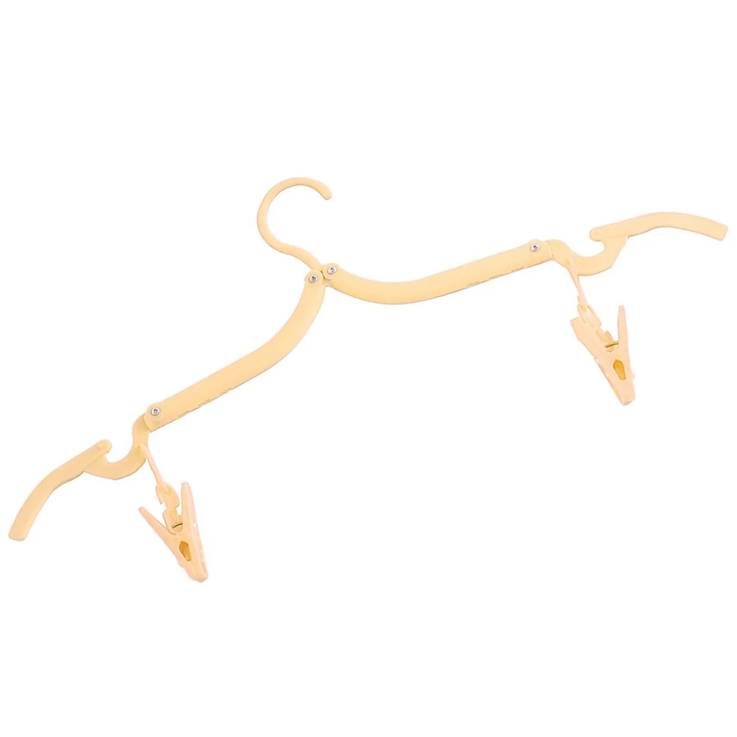 Folding Hanger With Clips For Clothes Adjustable Hanger (1 Pc) - Zidbik