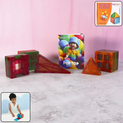 Magnetic Building Tiles - (32pc Set) - Zidbik