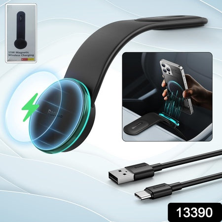 Car Mount Charger 15w Wireless Car Charger Phone Holder (1 Set) - Zidbik