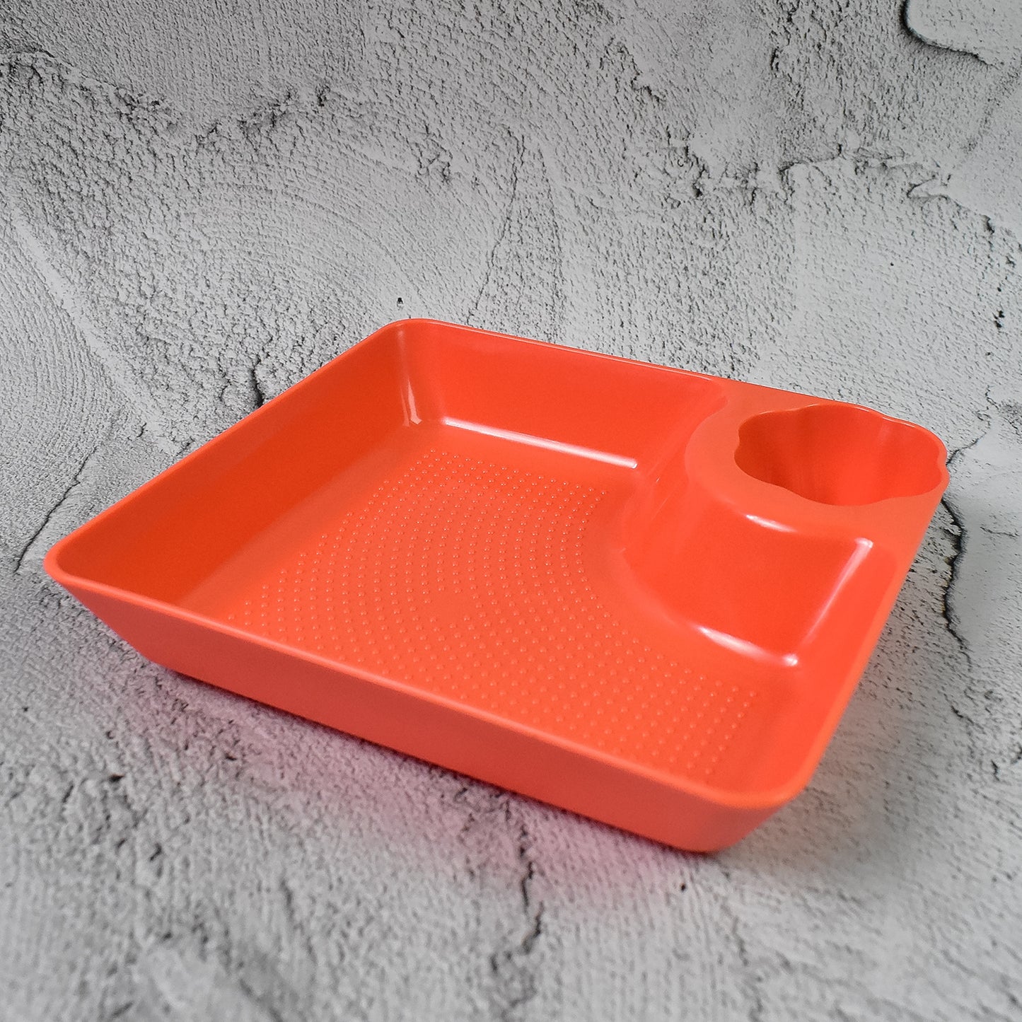 Plastic Plates With Dipping Saucer  Round Dip Part (1 Pc  1816 Cm  1 Pc) - Zidbik