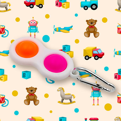 4850 Simple Dimple Fidget Toy Mini Keychain - Zidbik