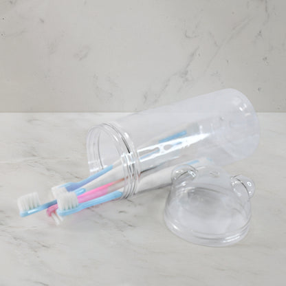 Multipurpose Travel-friendly Toothbrush Holder With 4 Soft Bristle Toothbrushes - Zidbik