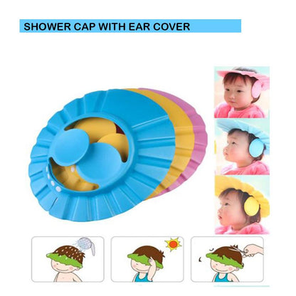 378 Adjustable Safe Soft Baby Shower Cap - Zidbik