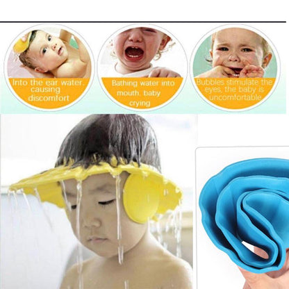 378 Adjustable Safe Soft Baby Shower Cap - Zidbik