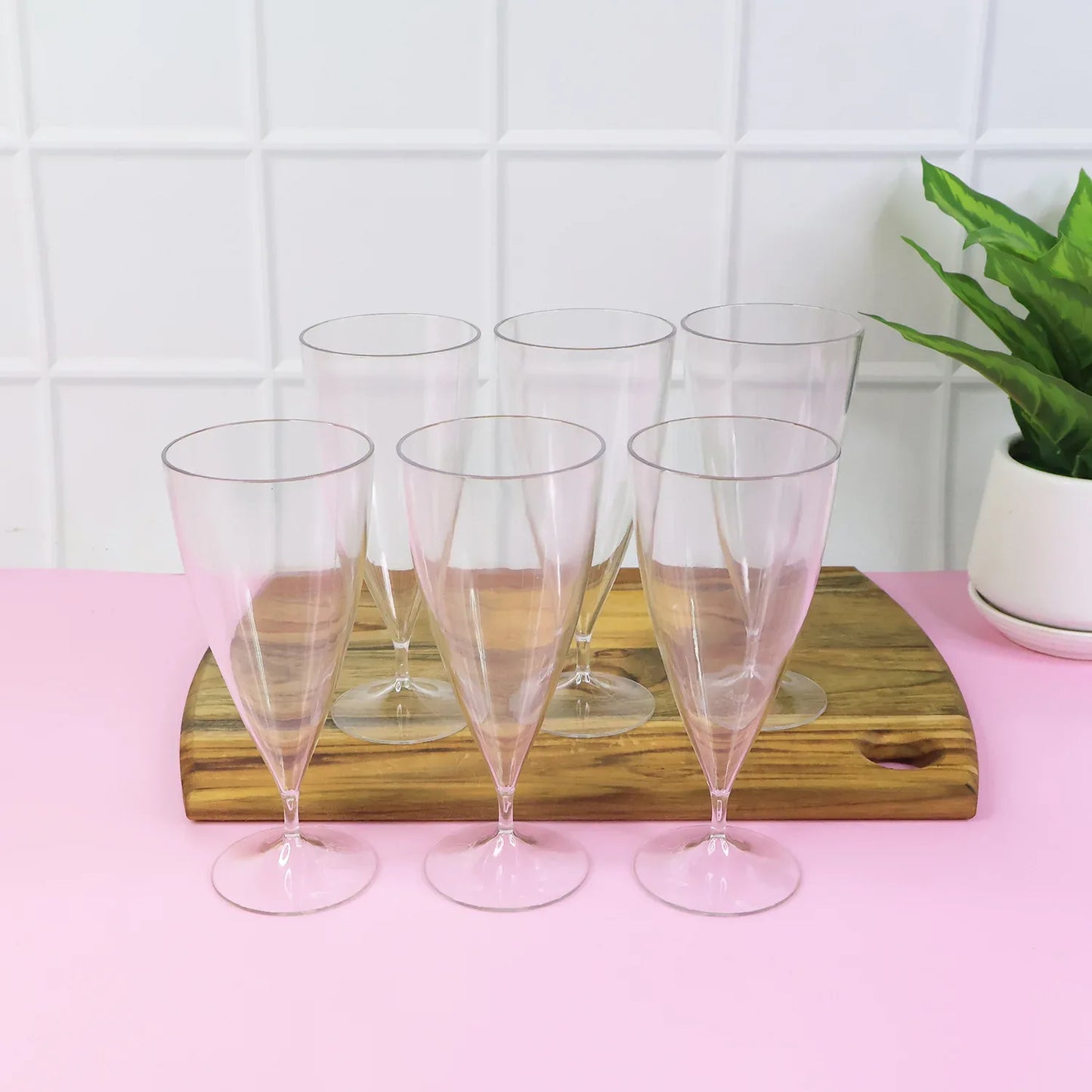 Supermom Plastic Shake Coco Glass Set (230ml 6 Pc) - Zidbik