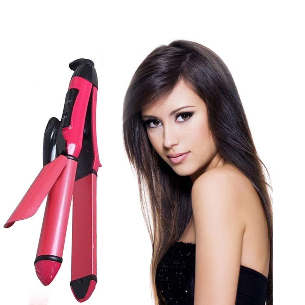 385 2 In 1 Hair Straightener And Curler Machine For Women  Curl  Straight Hair Iron - Zidbik