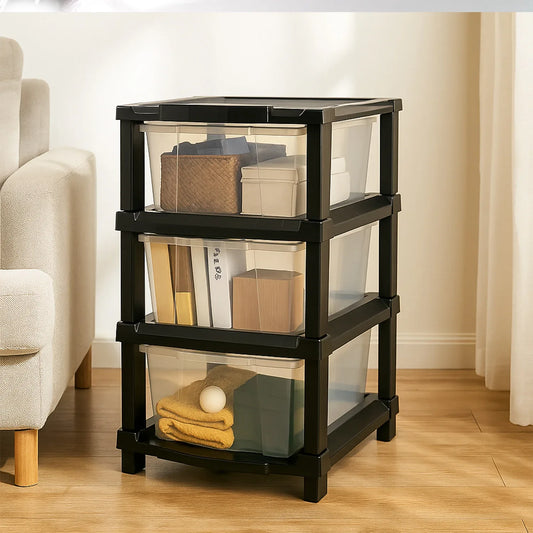 3-layer Classic Transparent Drawer Storage Organizer - Zidbik