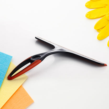 17754 Plastic Kitchen Wiper  Ideal For Kitchen Platform Windows Glass  Car Windshield  Silicone Head  Multicolor  Pack Of 1 Pc - Zidbik