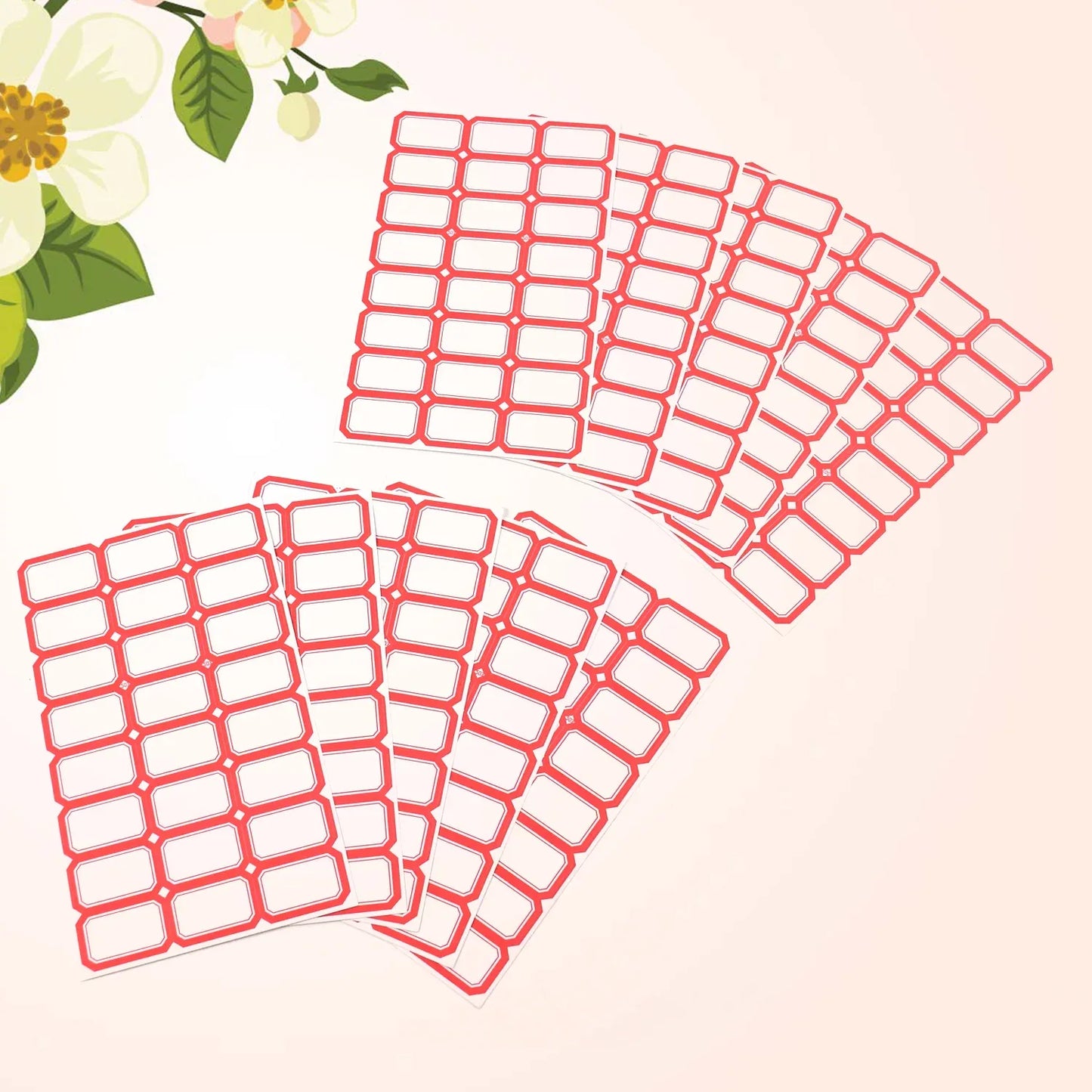 Multipurpose Blank Label Sticker Sheets Pack Of Sheets (10 Sheet Set) - Zidbik