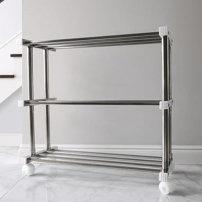 Supermom Stainless Steel Multipurpose Shoe Storage Rack - (1 Pc) - Zidbik