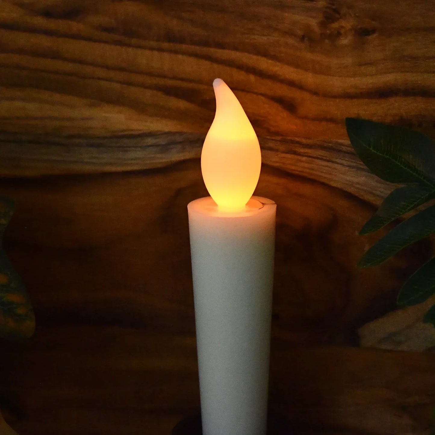 Premium Led Flameless Candle With Holder (1 Pc) - Zidbik
