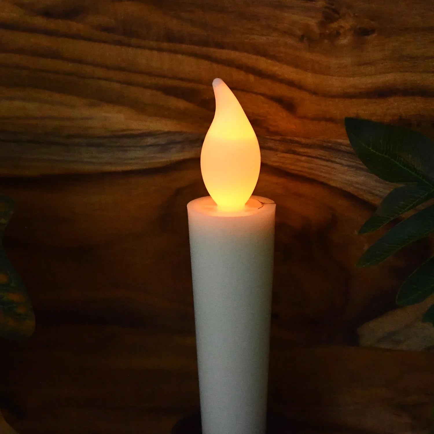 Premium Led Flameless Candle With Holder (1 Pc) - Zidbik