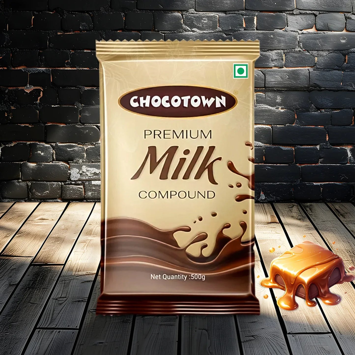 Chocotown Premium Milk Compound Slab (500 Gm) - Zidbik