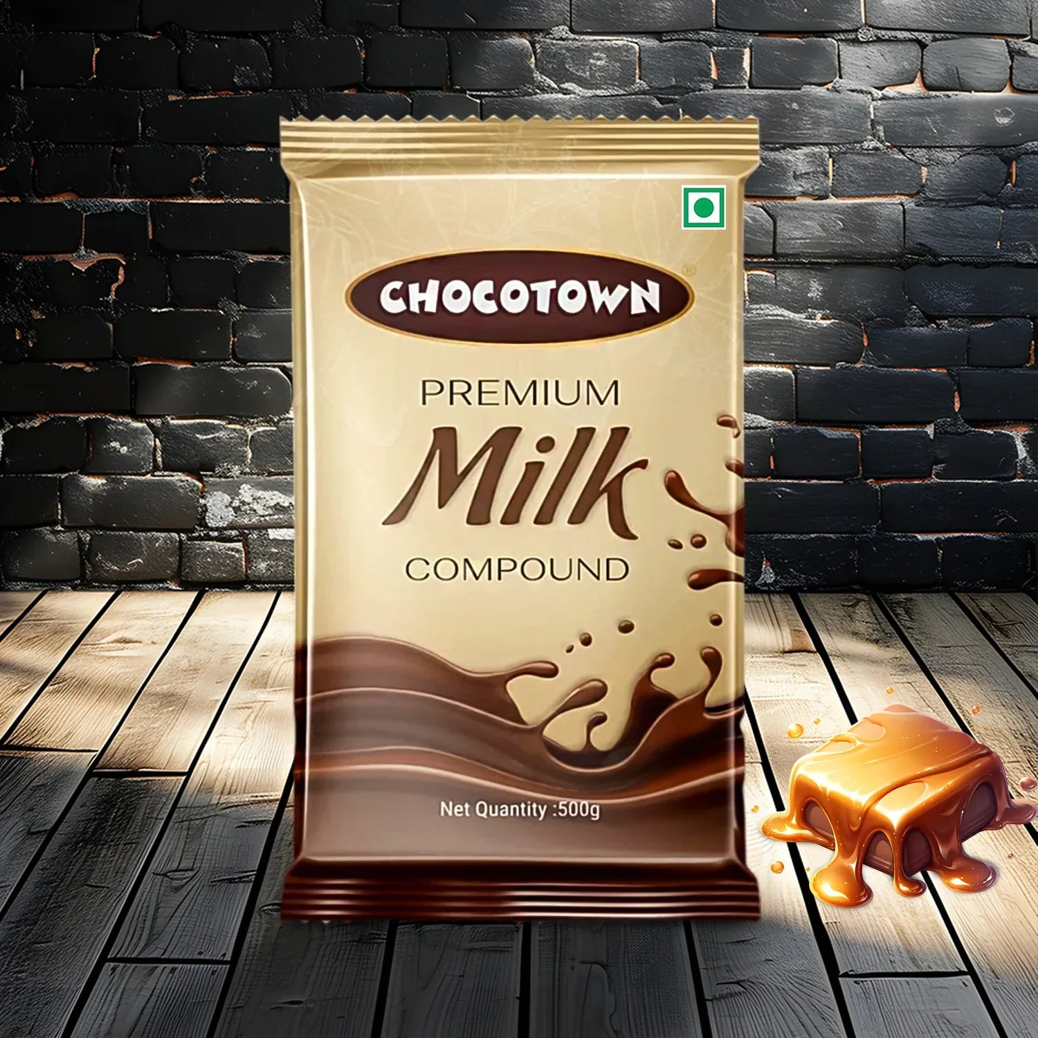 Chocotown Premium Milk Compound Slab (500 Gm) - Zidbik