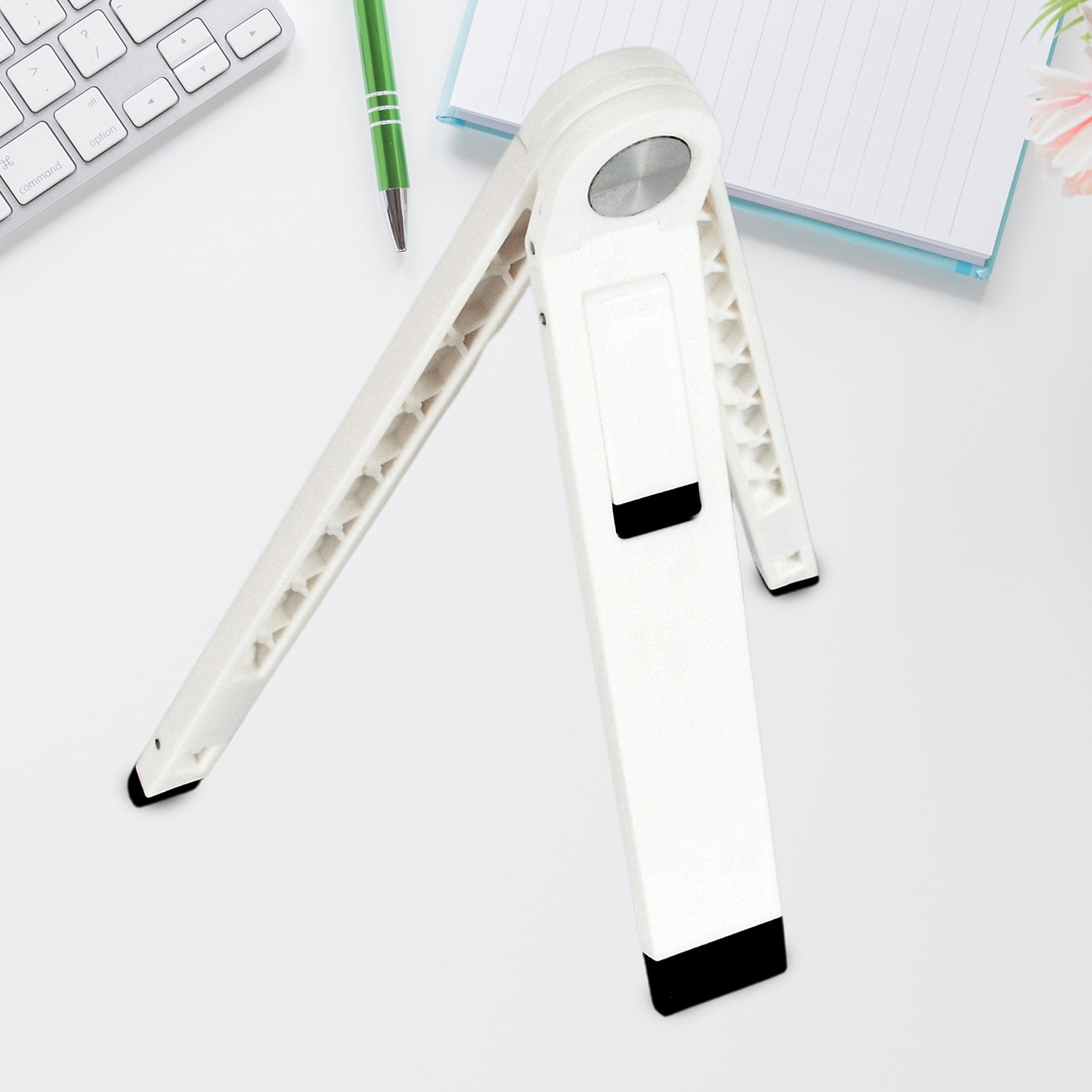 Slim Tablet Mobile Stand Adjustable Foldable Tablet Stand Scaffold (1 Pc) - Zidbik