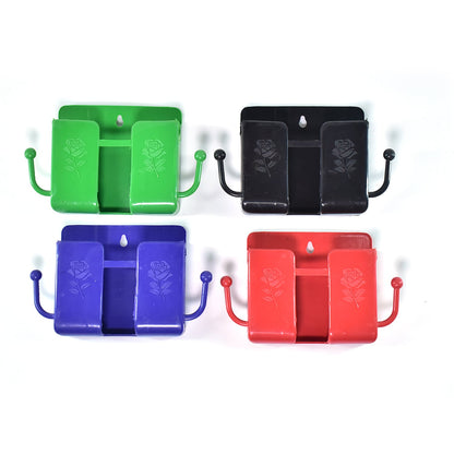 6201a Wall Mounted Storage Boxremote Storage Organizer Case With 2 Side Hanging Hooks. - Zidbik