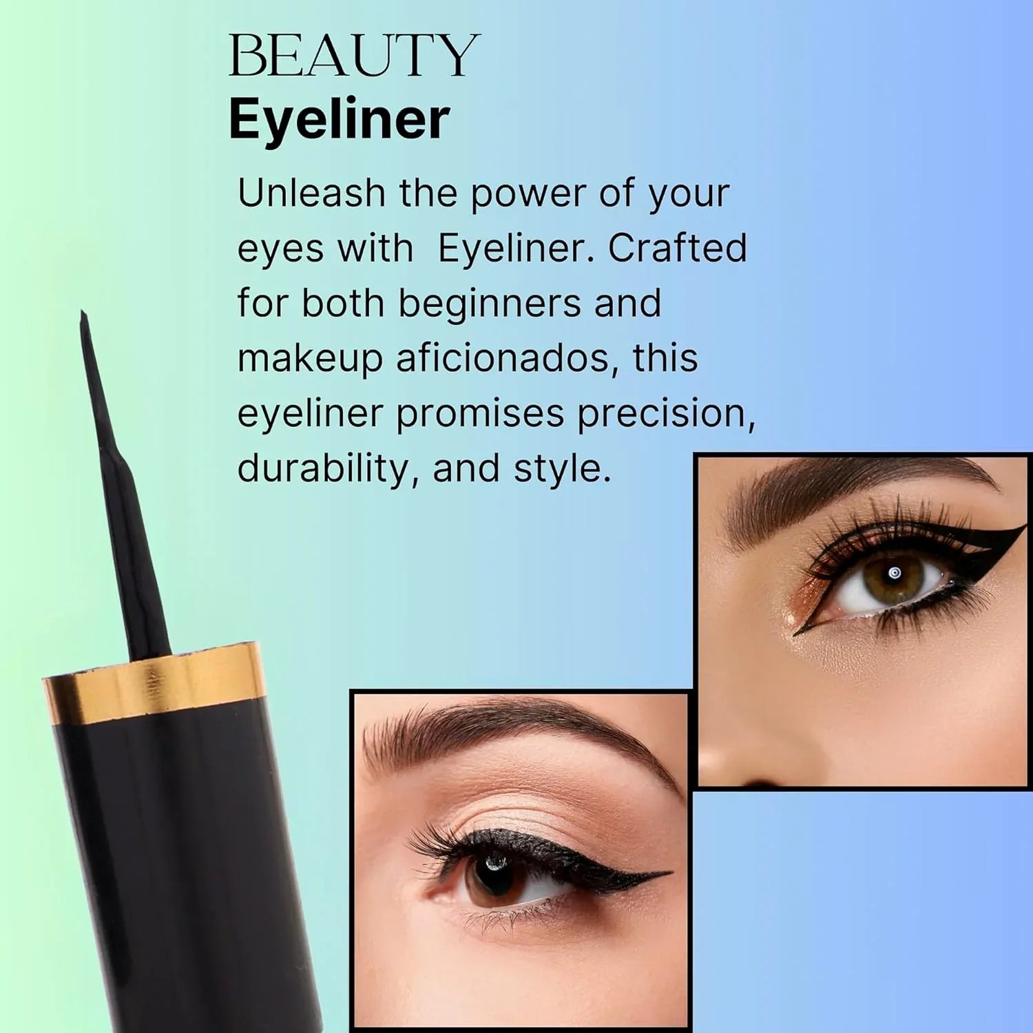 Premium Color Cat Get Feel Waterproof Eyeliner (8 Ml 1 Pc) - Zidbik