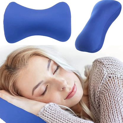 1551 Microbead Roll Neck Pillow Mini Microbeads Bone Type Travel Pillow Soft Cushion Back Head Neck Support - Zidbik
