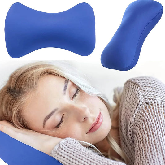 1551 Microbead Roll Neck Pillow Mini Microbeads Bone Type Travel Pillow Soft Cushion Back Head Neck Support - Zidbik