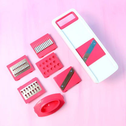 6-in-1 Vegetable Slicer Grater  Chopper - (Set) - Zidbik