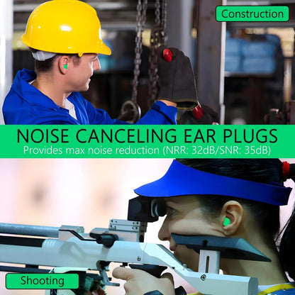 Earplugs Noise Reduction For Noise (1 Pair Foam) - Zidbik