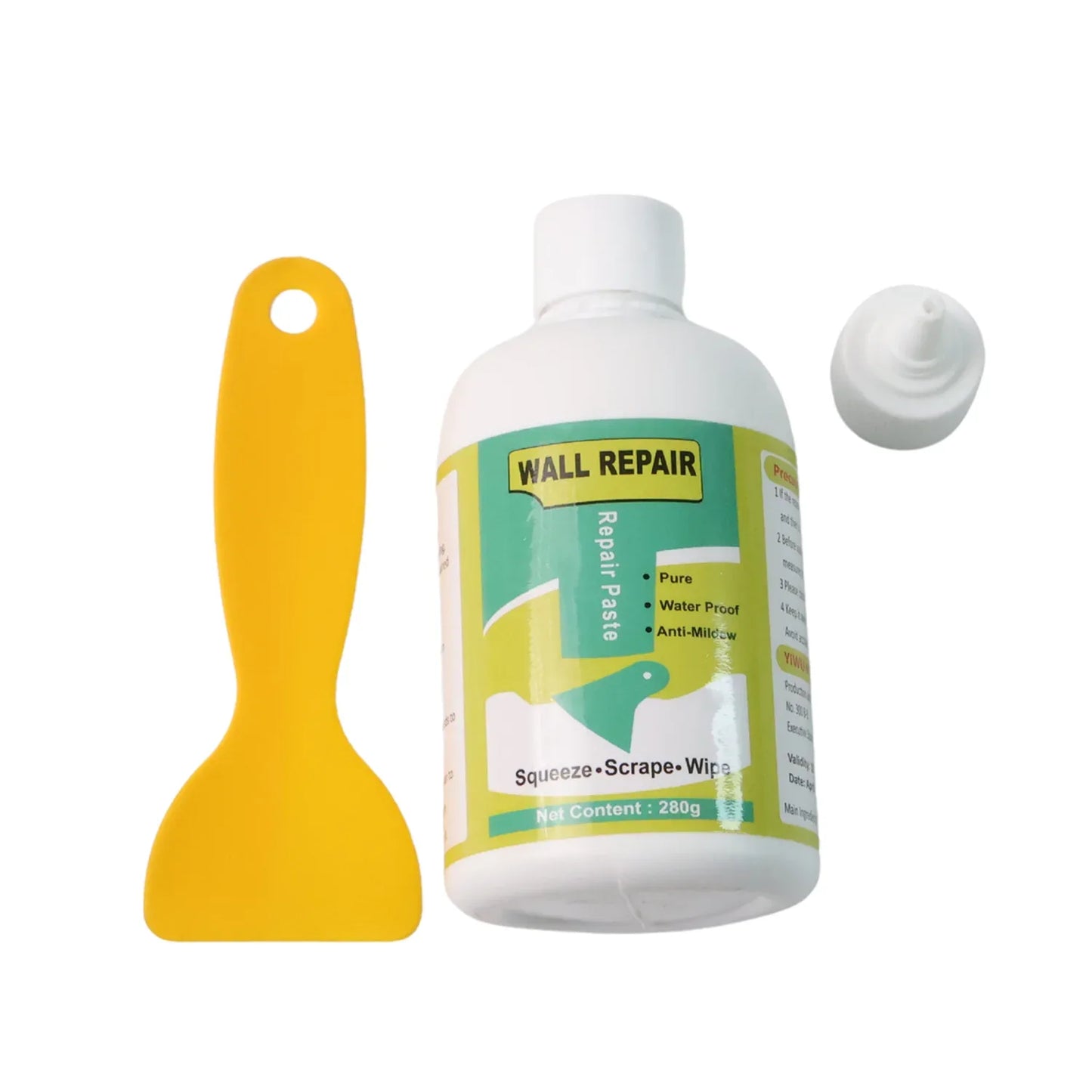 Wall Crack Repair Cream With Scraper - (Set) - Zidbik