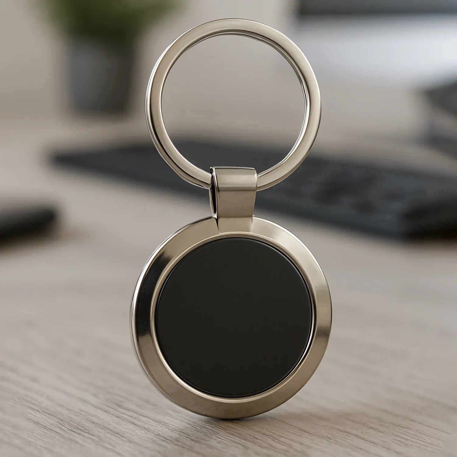 Premium Round Shape Metal Keychain (1 Pc) - Zidbik