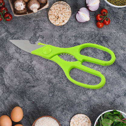 9142 Multifunction Kitchen Tools Stainless Steel And Plastic Kitchen Knife And Scissor Ideal Accessory Set For Kitchen - Zidbik