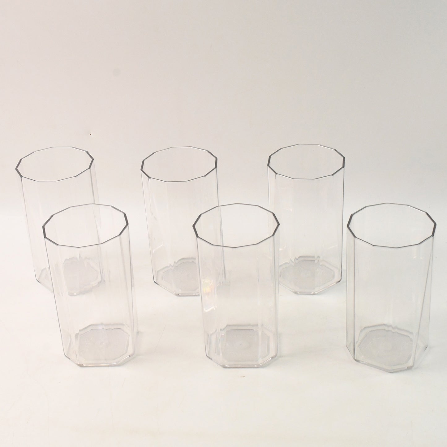 Apex Merino N Glass Unbreakable Plastic Drinking Glass Set (6pc300ml) Approx - Zidbik