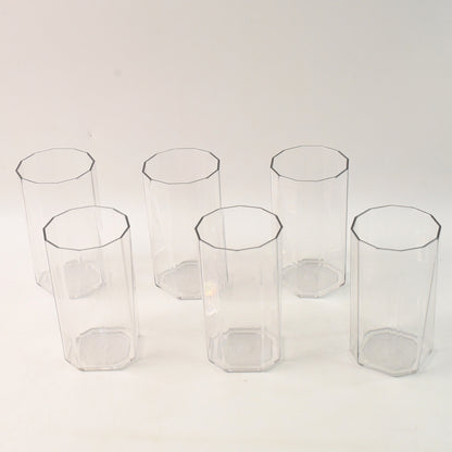 Apex Merino N Glass Unbreakable Plastic Drinking Glass Set (6pc300ml) Approx - Zidbik