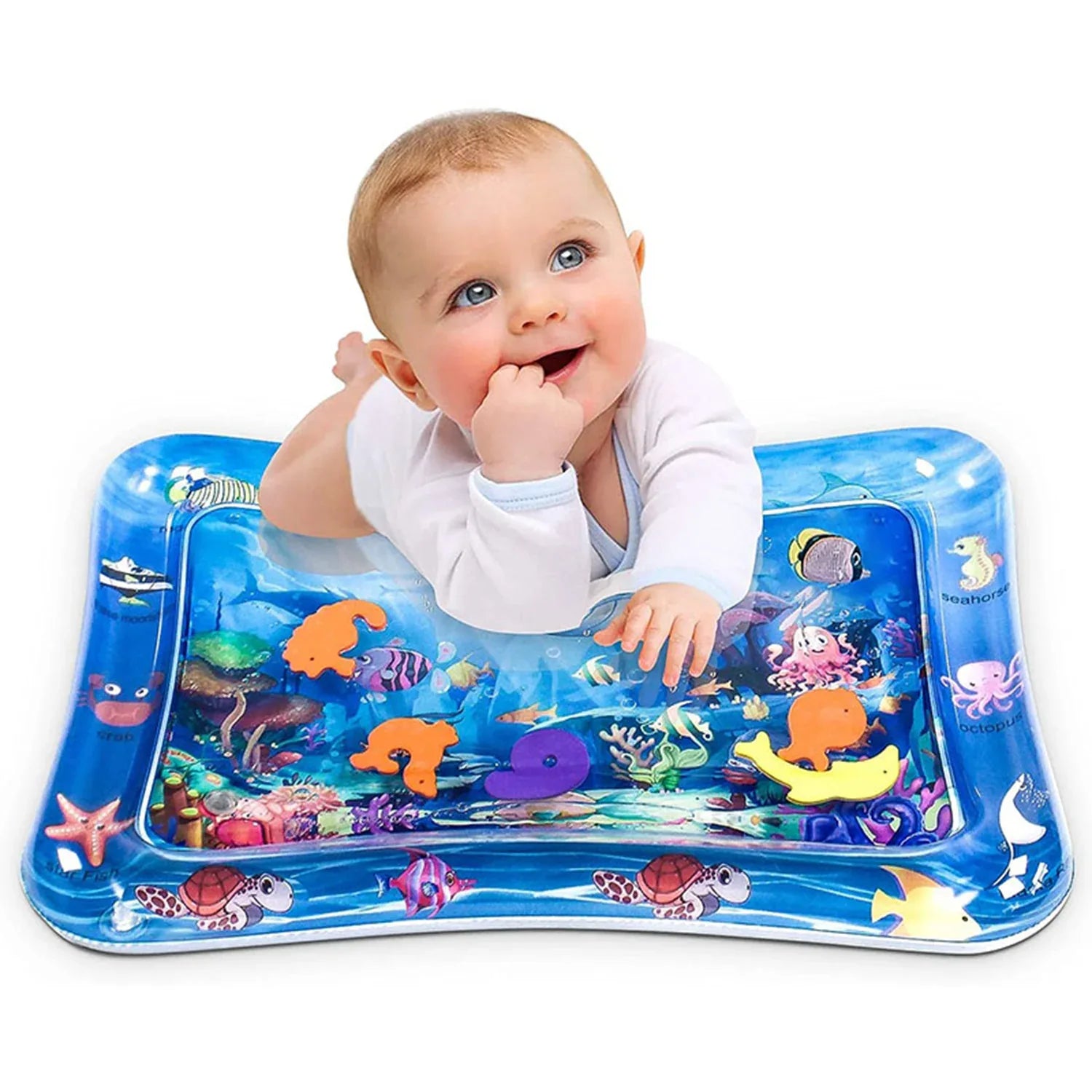 8090 Baby Water Mat Inflatable Baby Play Mat Activity Center For Infant Baby Toys 3 To 15 Months Baby Gifts For Boys Girls(Assorted Design) - Zidbik