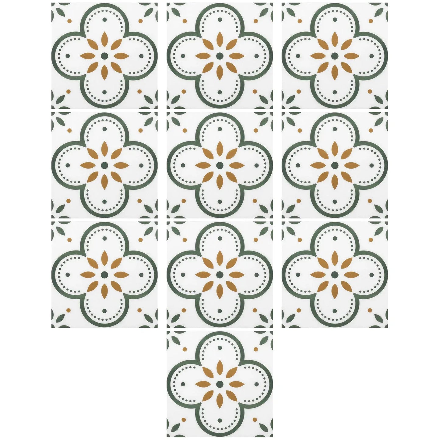 Peel And Stick Floor Tiles Kitchen Bathroom Backsplash Sticker Detachable Waterproof Diy Tile Stickers For Wall Decoration Tiles Home Decoration (8x8 Inch 10 Pcs Set) - Zidbik