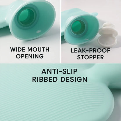 Premium Quality Rubber Hot Water Bag (19 X 13 Cm 1 Pc) - Zidbik