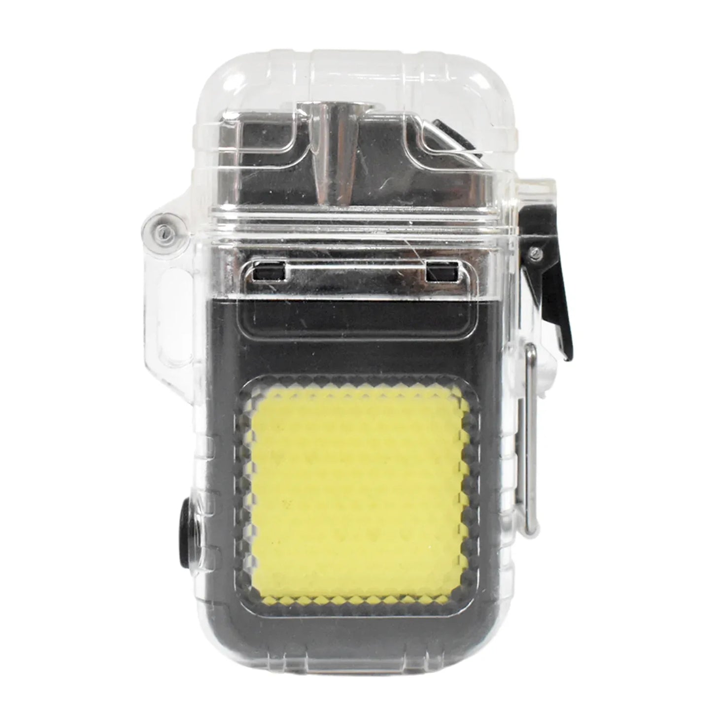 Usb Rechargeable Electric Lighter 3 Modes Cob Flashlight (1 Pc) - Zidbik