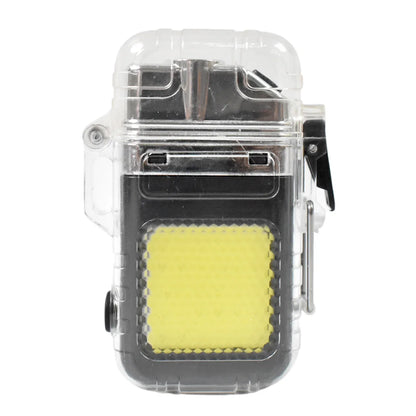 Usb Rechargeable Electric Lighter 3 Modes Cob Flashlight (1 Pc) - Zidbik