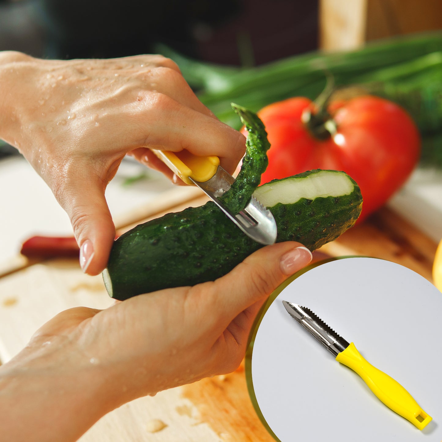 8134 Ganesh Stainless Steel Classic Peeler - Zidbik