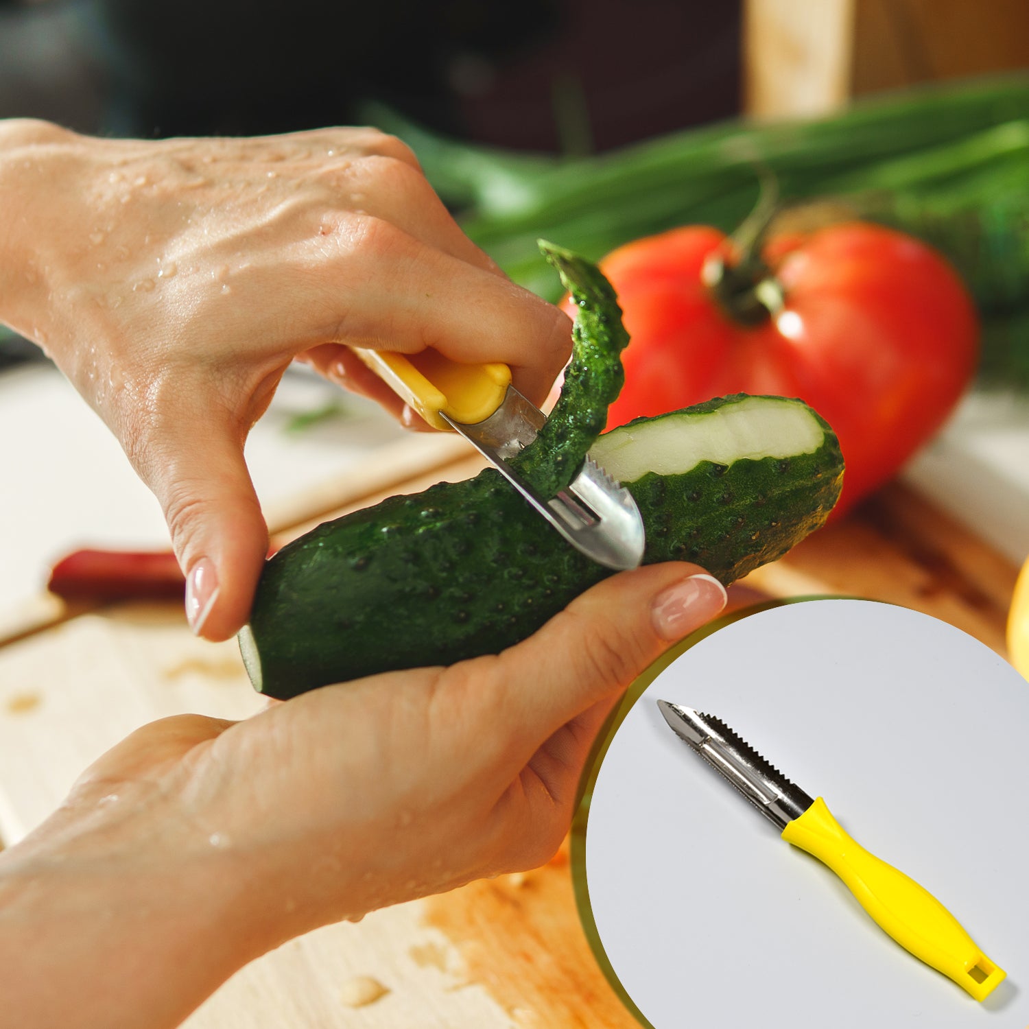 8134 Ganesh Stainless Steel Classic Peeler - Zidbik