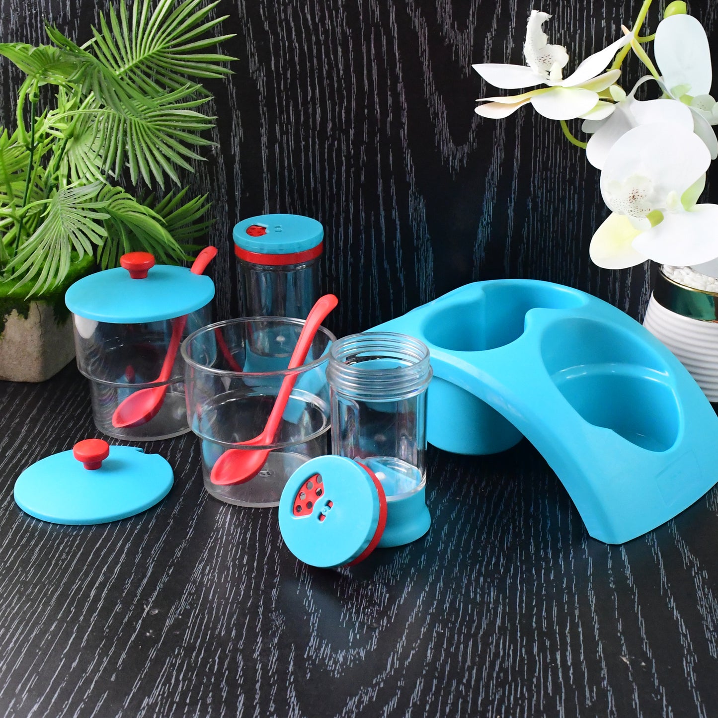 Supermom 4x Pickle With Salt  Pepper Storage Set - Zidbik