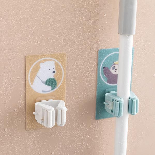 1633 Magic Sticker Series Self Adhesive Mop And Broom Holder - Zidbik