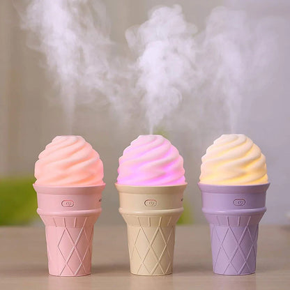 0396 Ice Cream Design Led Humidifier For Freshening Air Fragrance (Multicoloured) - Zidbik