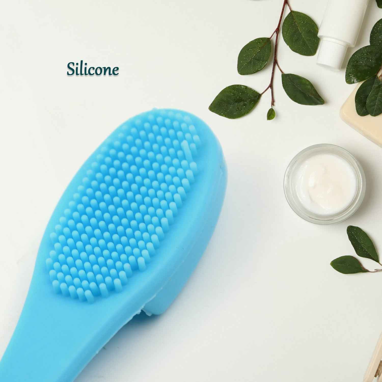 Silicone Makeup Cleaning Tool Finger Wash Face Scrubber Facial Cleansing Brush (1 Pc  Mix Color) - Zidbik