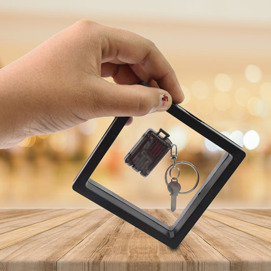 Suitcase Shape Nail Clipper Keychain With Key  3d Floating Frame Display Case (1 Set) - Zidbik