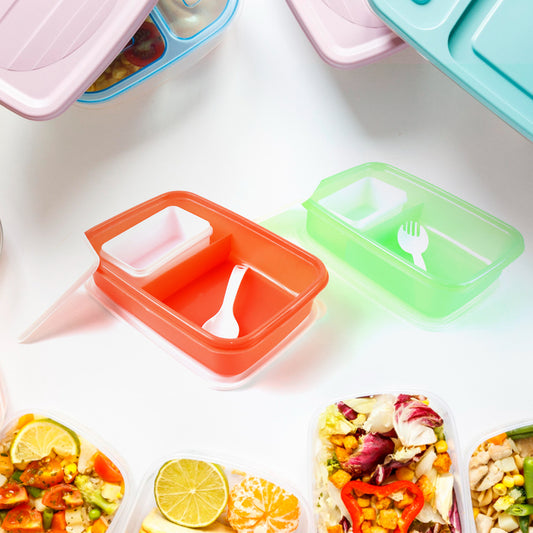 Kids Cartoon Printed Lunch Box Mix Design (1 Set) - Zidbik