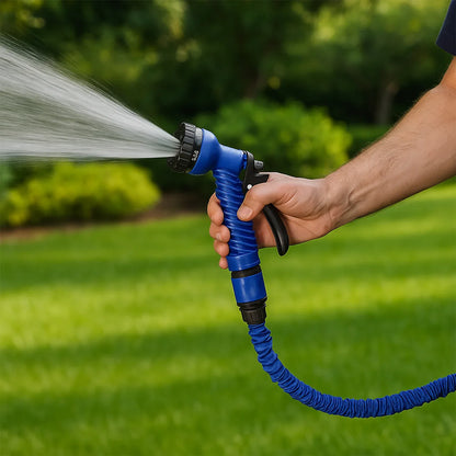 502 -50 Ft Expandable Hose Pipe Nozzle For Garden Wash Car Bike With Spray Gun - Zidbik