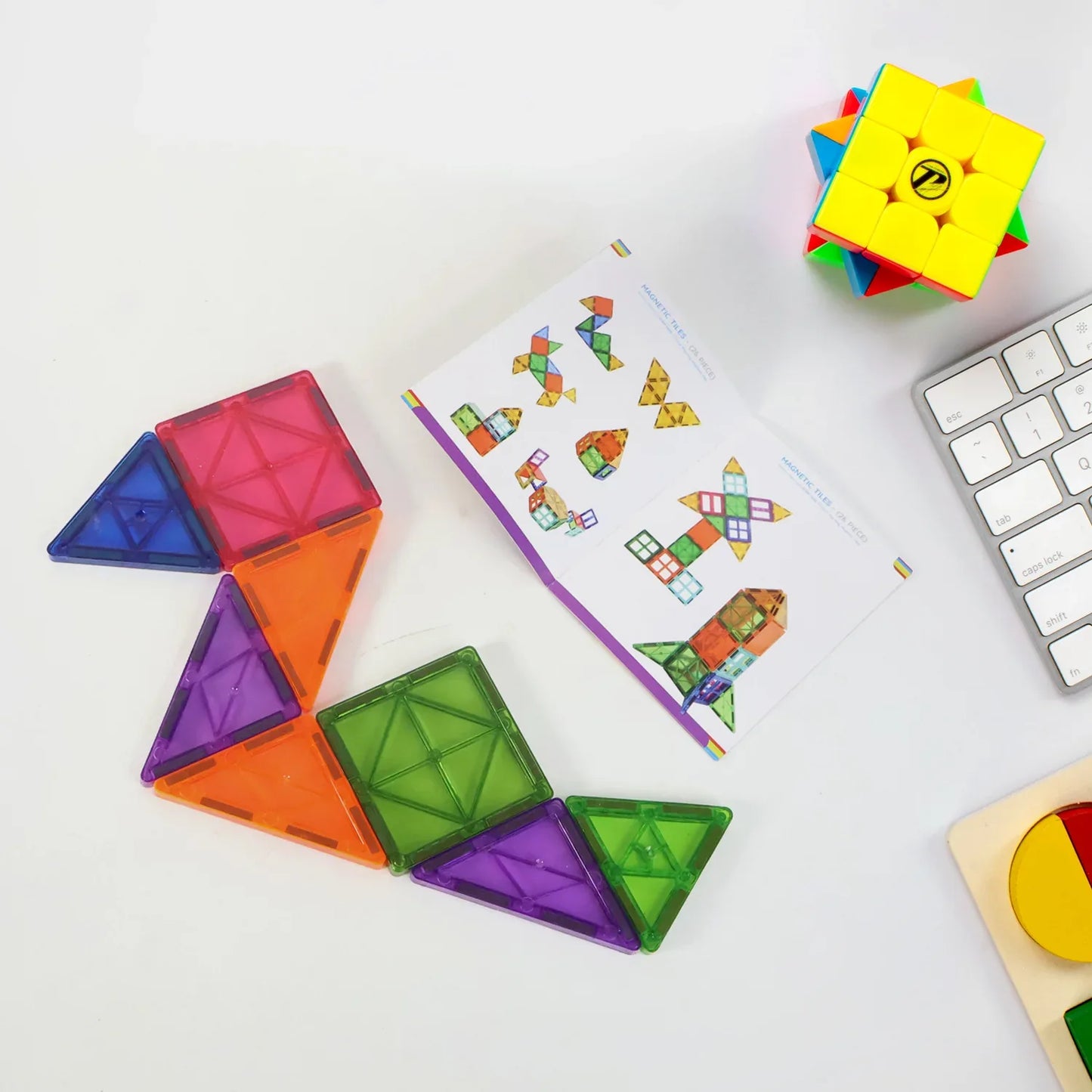 Magnetic Building Tiles - (26 Pc Set) - Zidbik