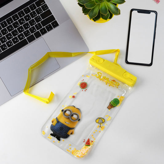 6388a Mix Color Dust Proof Rain Pouch Waterproof Plastic Mobile Cover With Belt Waterproof Phone Pouch Large Phone Waterproof Case Underwater Dry Bag For All Android And Iphone Models - Zidbik