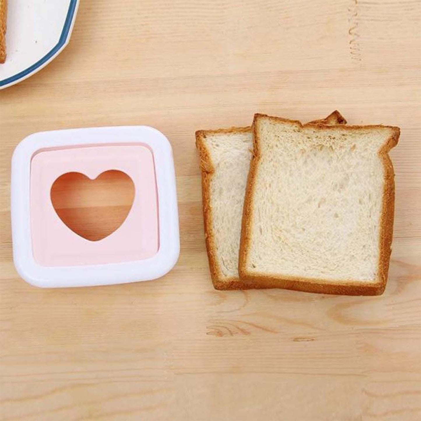 Heart Shape Sandwich Cutter Bread Press (1 Pc) - Zidbik